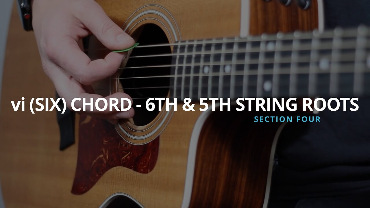 vi (SIX) CHORDS - 6TH & 5TH STRING ROOTS