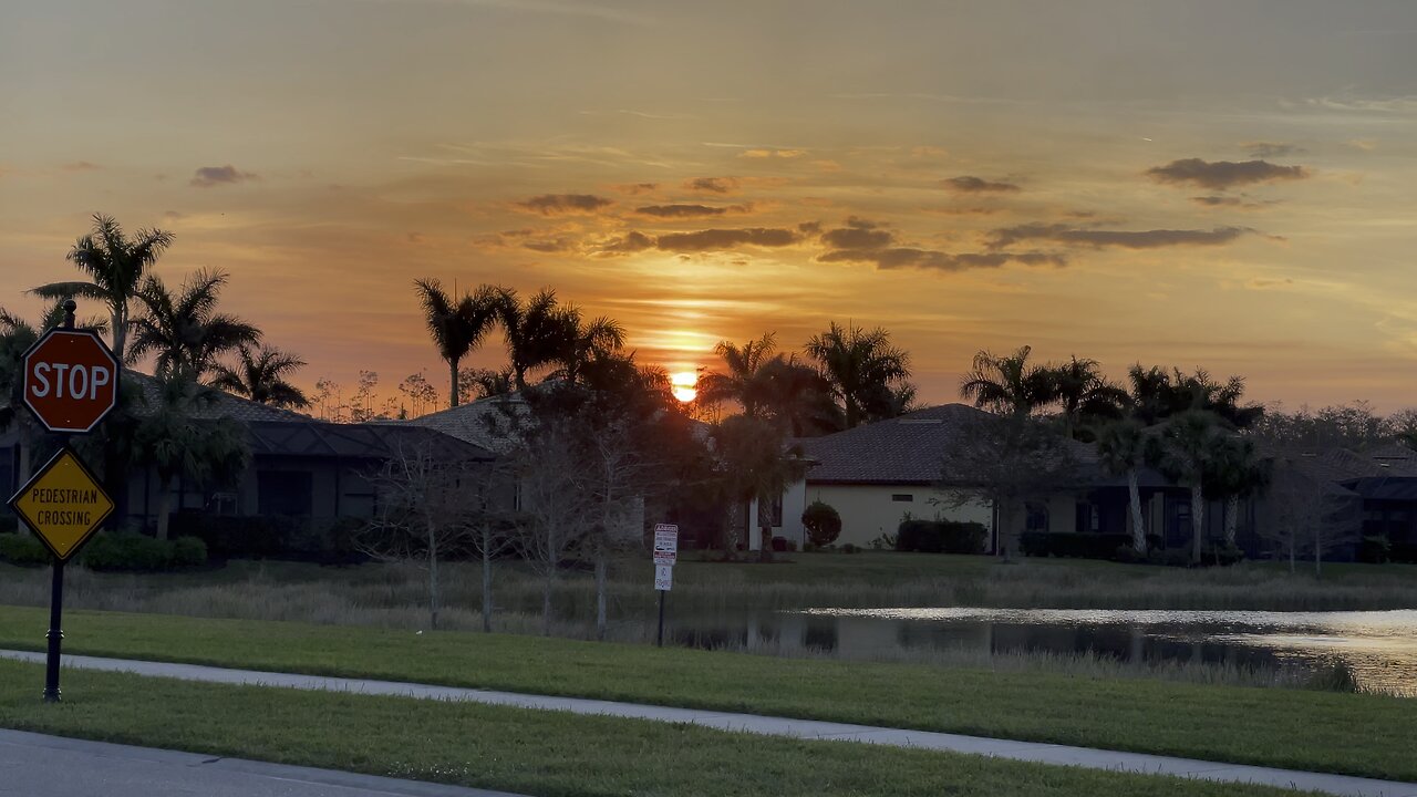 Sunset In Paradise 2/8/2023 (Widescreen) #ASMR #Sunset #4K