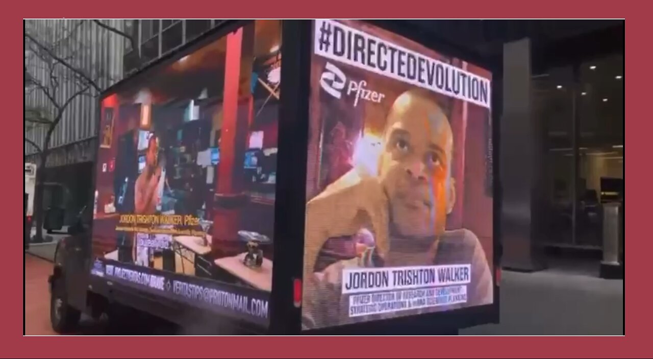 Project Veritas parked an LED truck at Pfizer's World HQ in Manhattan today 🔥
