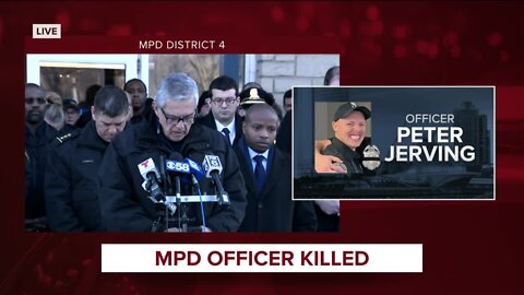 Police chaplain speaks on behalf of fallen officer's family