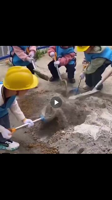A kindergarten school in Asia.