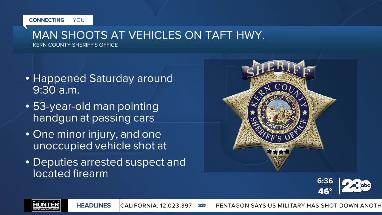 Man arrested on Taft Hwy for shooting at passing cars