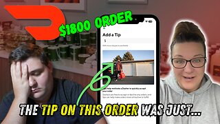 Doordash Driver EXPOSED $1800 Catering Order Tip!! Was it Worth it?! - UberEats Grubhub