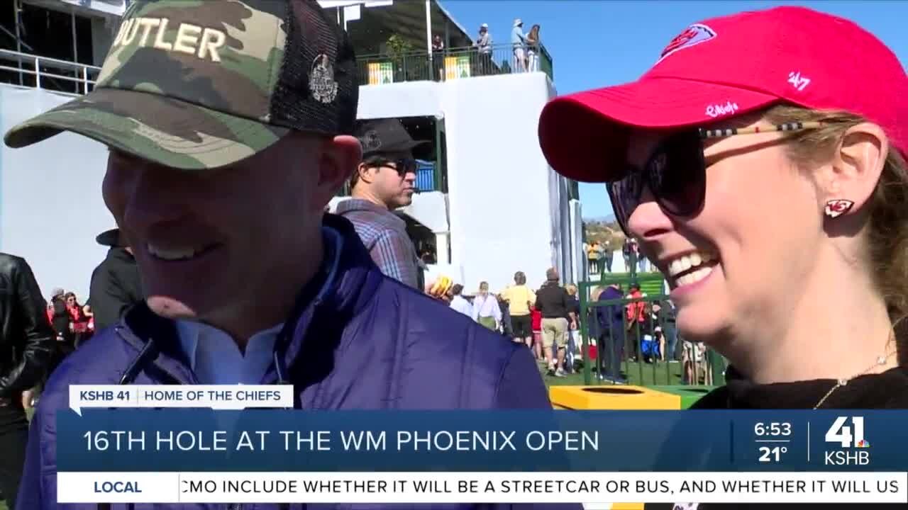 Shively visits 16th Hole at Phoenix Open