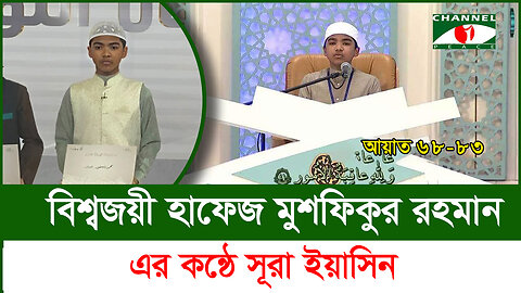বিশ্বজয়ী হাফেজ মুশফিকুর রহমানের কন্ঠে সূরা ইয়াসীন (৬৮-৮৩ আয়াত) | Surah Yasin Recitation
