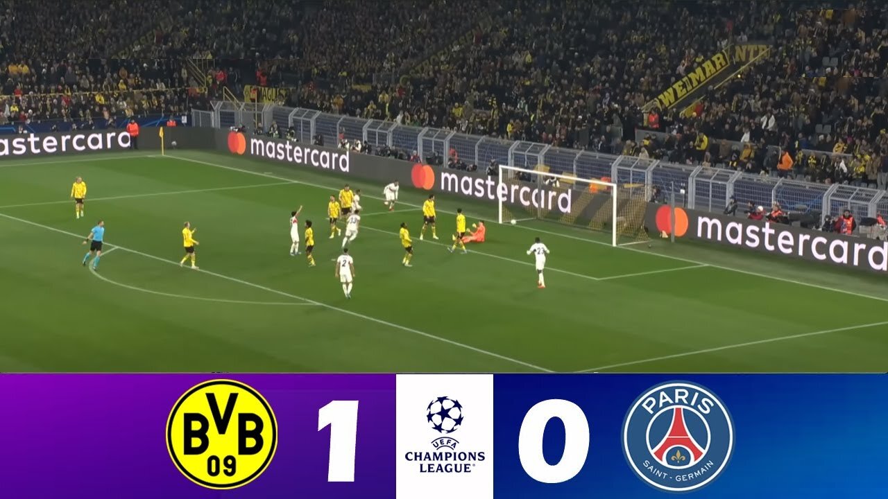 psg vs Dortmund ( paris saint Germain VS Brussia Dortmund) champion's league highlights