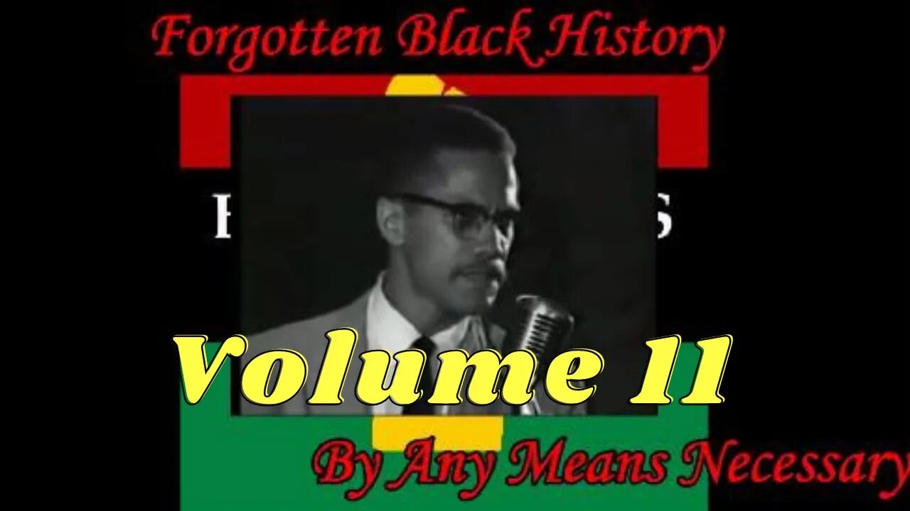 By Any Means Necessary Vol.11pt.1 | Forgotten Black History #YouTubeBlack