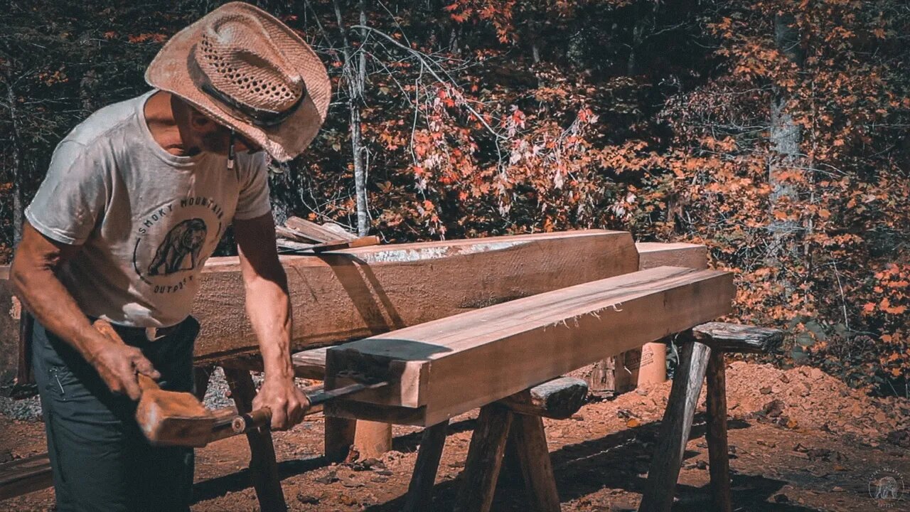 Milling & Building a Timber Frame Workshop : Connecting Firepit to Smokehouse