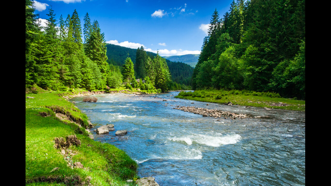 Green Mountain Stream Turbine Sound ASMR relaxing favorite 5 hours-