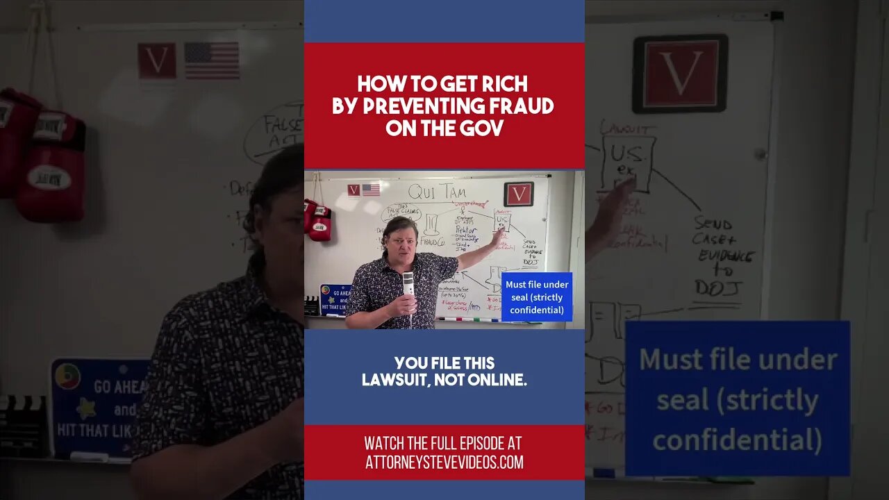 Make money by reporting FRAUD on the government with QuiTam