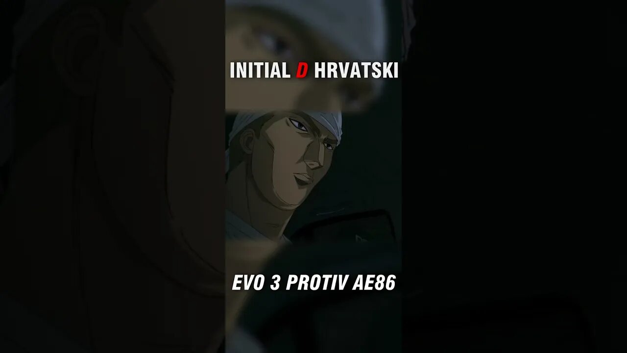Initial D anime translated into croatian #shorts