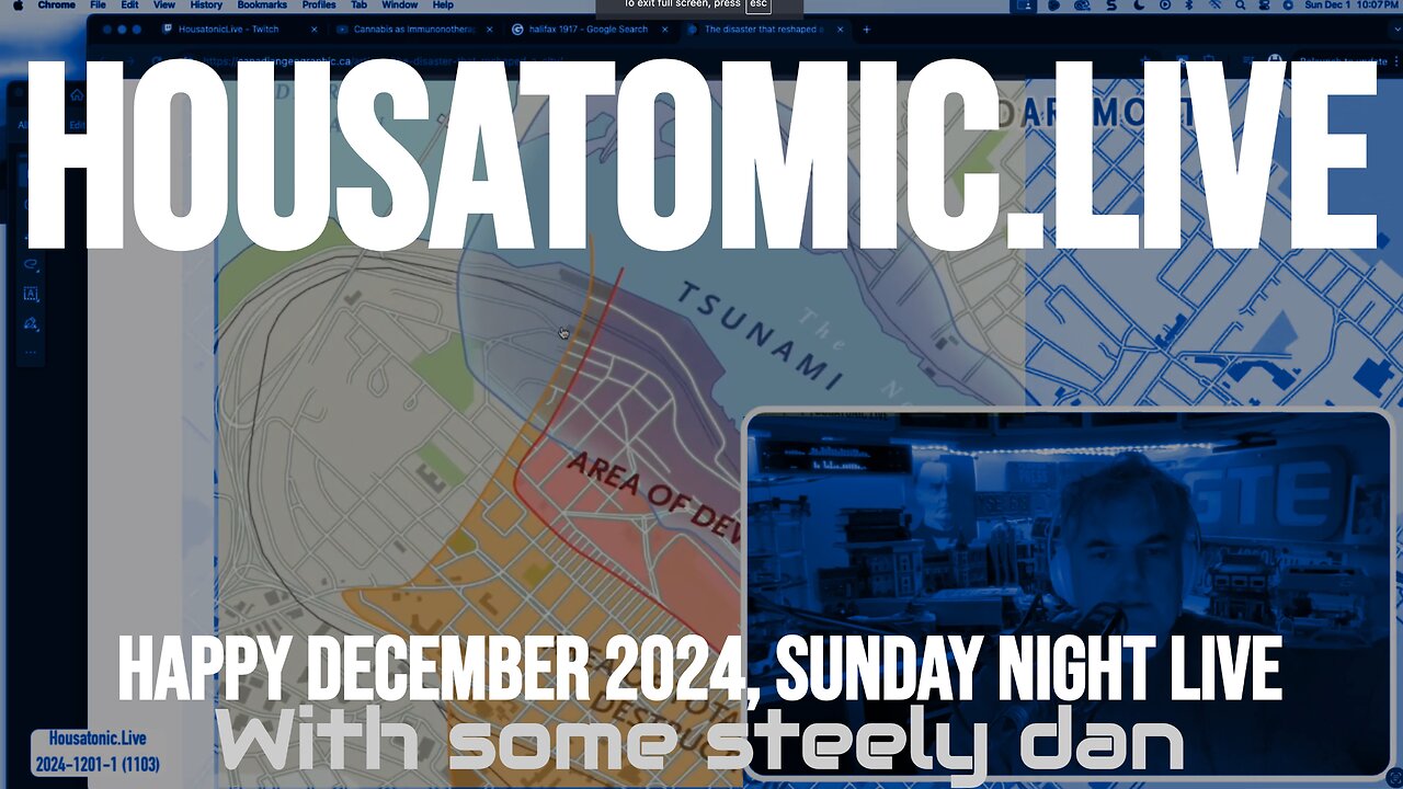 HOUSATOMIC.LIVE - Happy December 2024 ! Sunday night livestream with Steely Dan and a Lego train