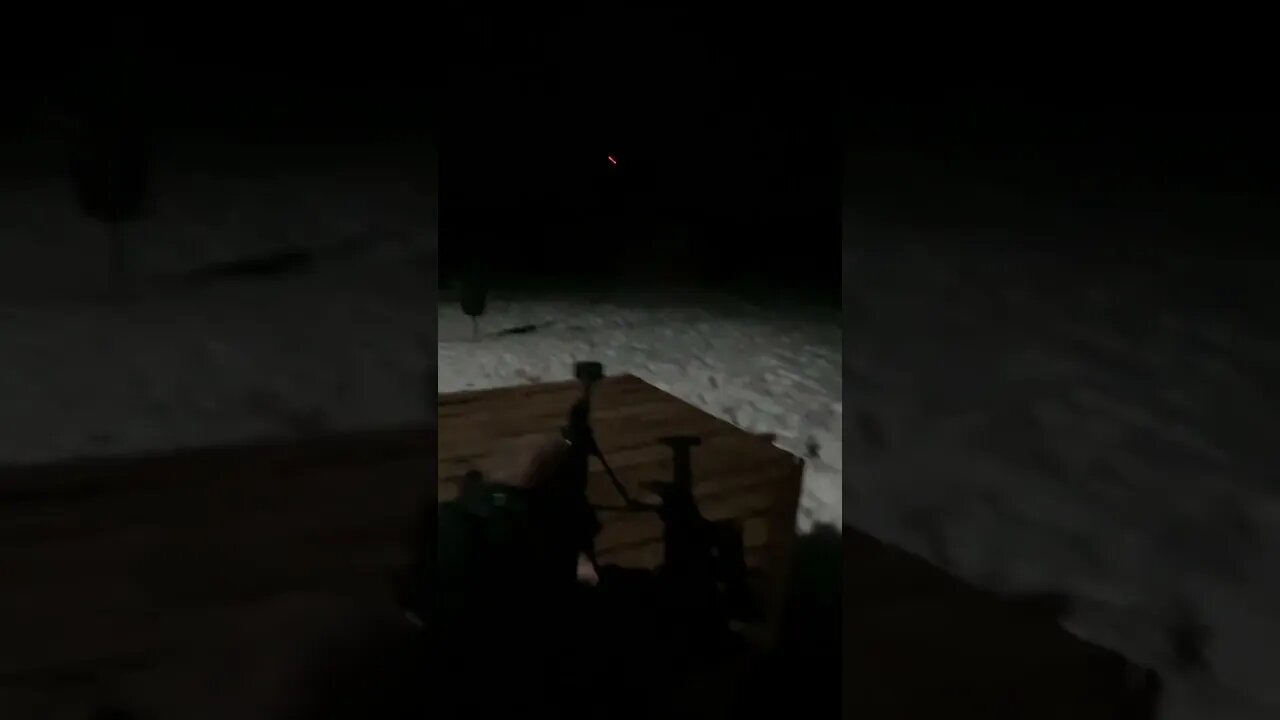 .50 cal tracer round shot from a Barrett at night.
