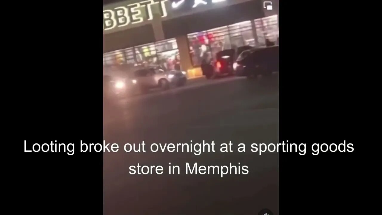 Sports Store Looted overnight in Memphis during #tyrenichols riot