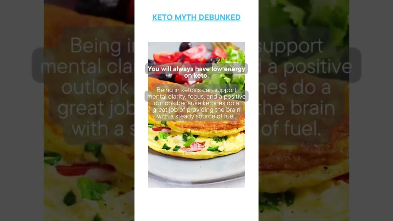 Busted Keto Myth of the Day - You will always have low energy on keto.