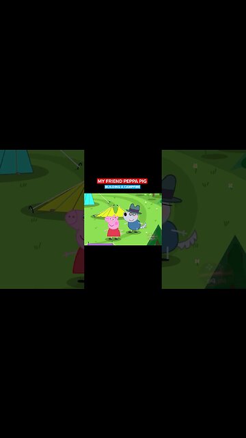MY FRIEND PEPPA PIG - BUILDING A CAMPFIRE #shorts