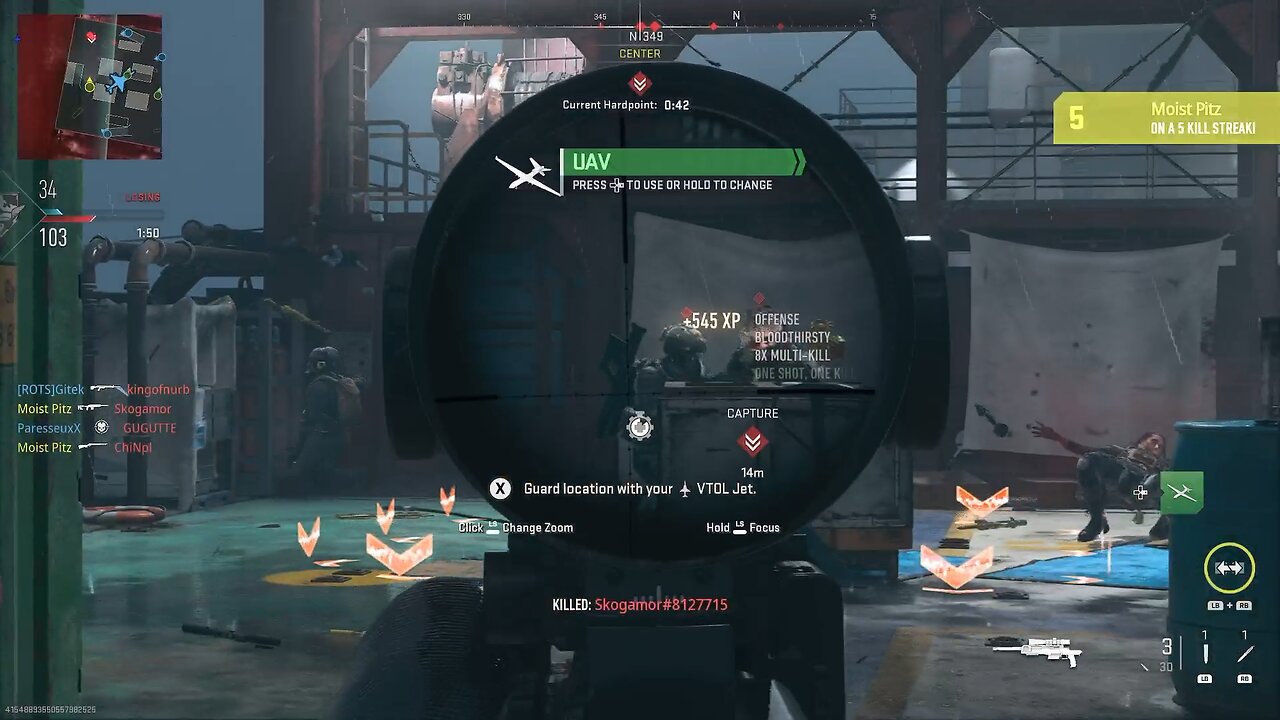 Quad feed on screen on shipment