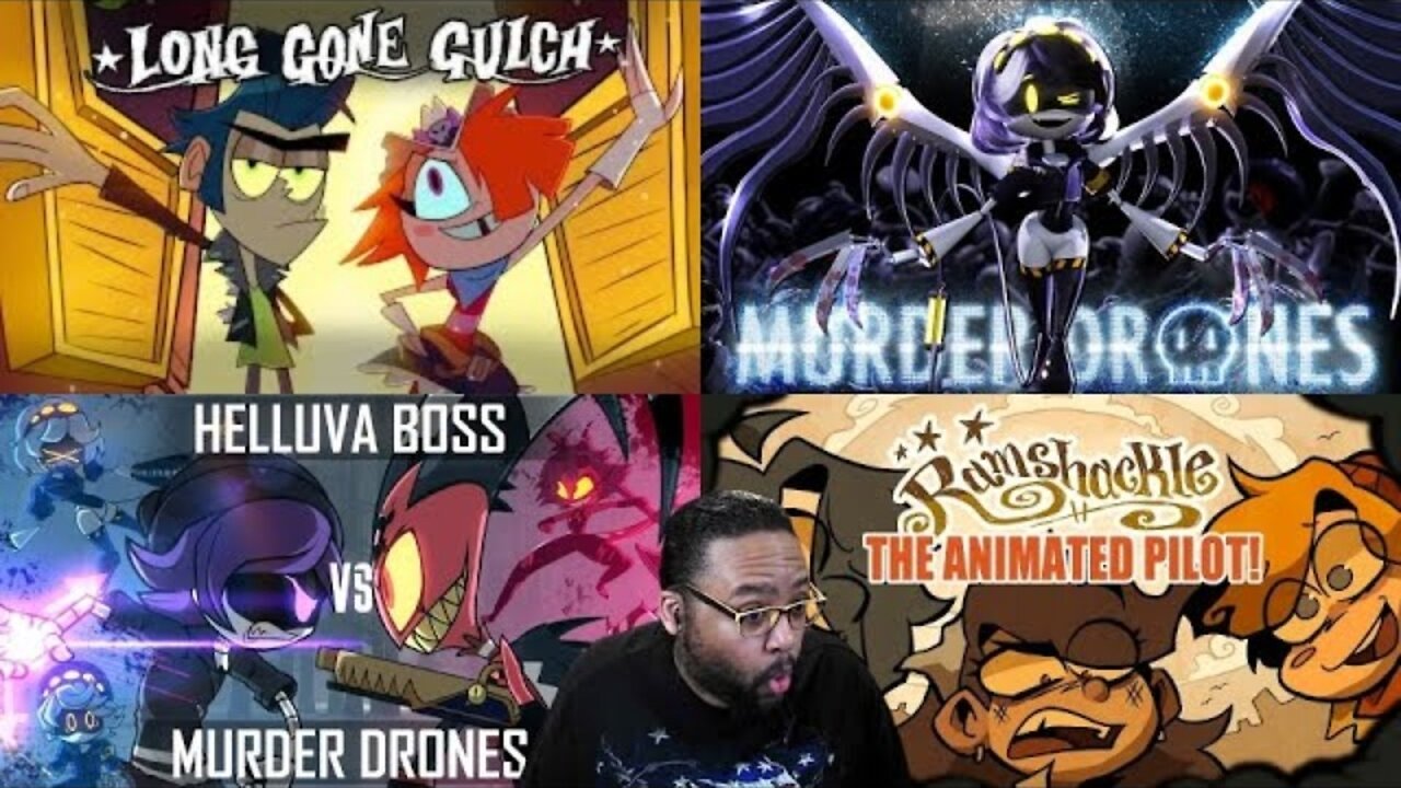 Long Gone Gulch, Murder Drones, Murder Drones vs Helluva Boss & Ramshackle Animation BUNDLE