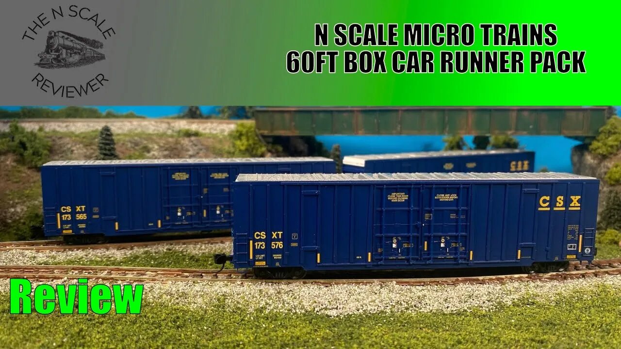 Review: N Scale Micro Trains CSX 60ft Box Car Runner Pack