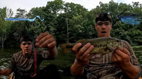 Can I Catch A Five Pound Largemouth Using Only A Worm And Jig.!!!