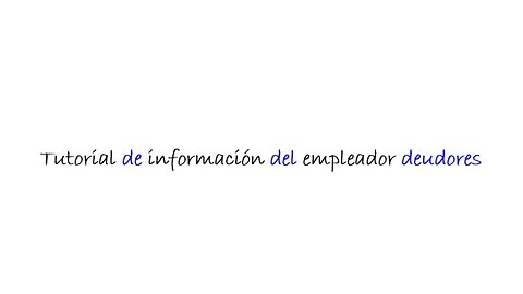 Mobile - Debtors Employer Info - Spanish