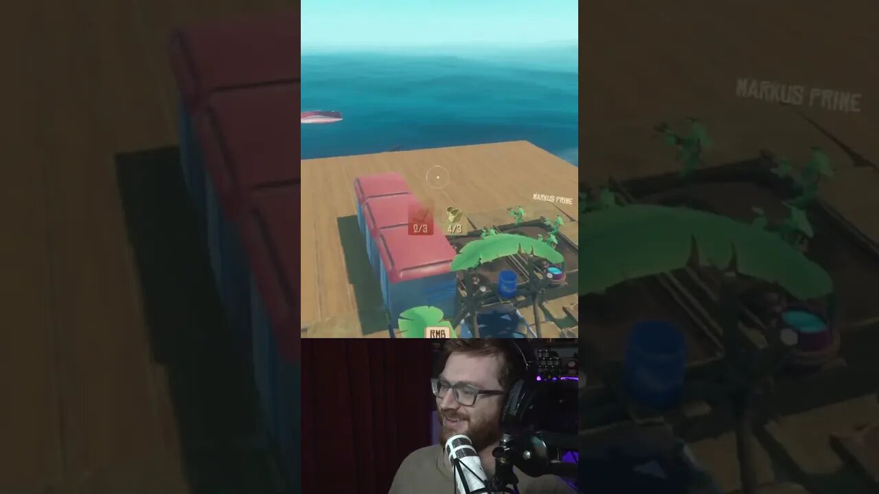 Raft With Markus! Shark Snacks! #shorts