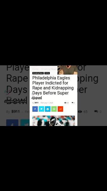 Philadelphia Eagles Player arrested on sexual assualt charges 1 week before the Superbowl... #nfl