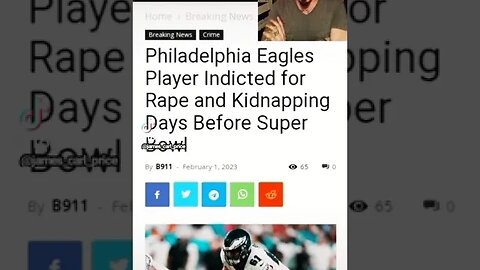 Philadelphia Eagles Player arrested on sexual assualt charges 1 week before the Superbowl... #nfl