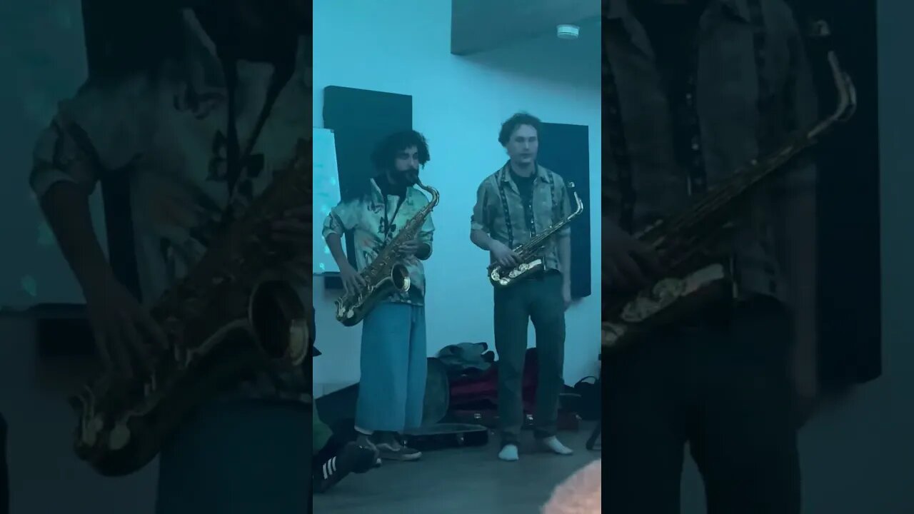 Playing the keys with more jammers. All improv.