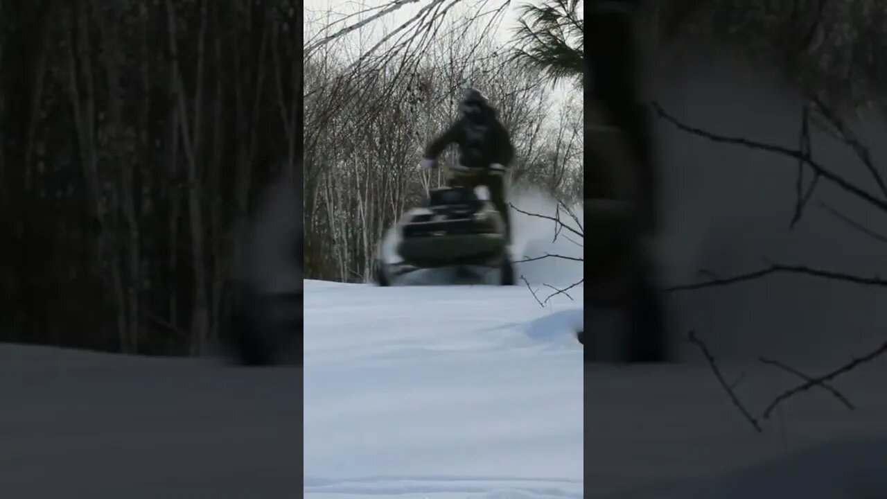 Modified 1980 Ski-Doo Everest in the snow.