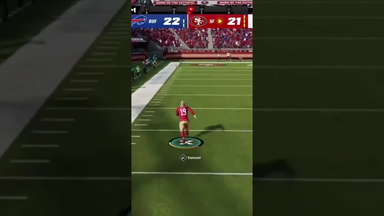 DEEBO SAMUEL GAME WINNER!! #drw15 #madden23 #49ers