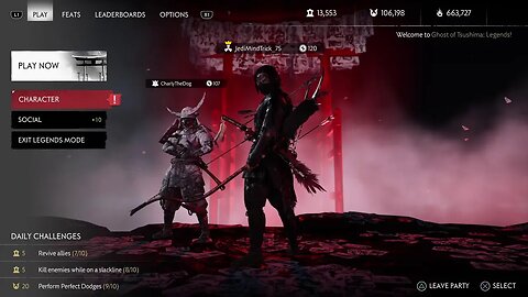 Ghost of Tsushima Platinum Legends Survival