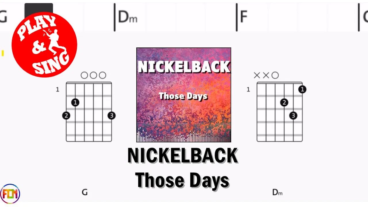 NICKELBACK Those Days FCN GUITAR CHORDS & LYRICS