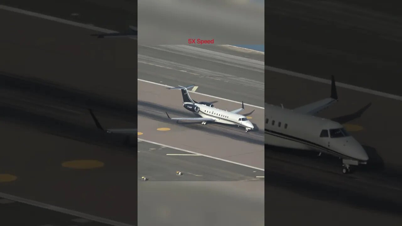 PLANE SPOTTING GIBRALTAR, Embraer Taxi at Gibraltar Airport