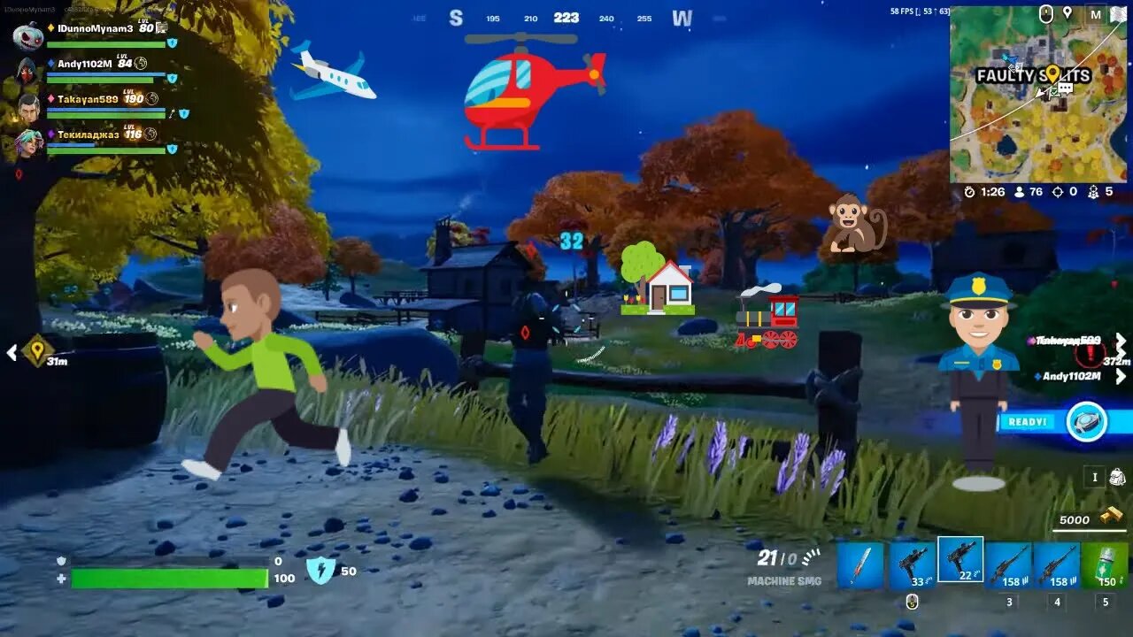 FORTNITE ZERO BUILD-SQUADS NO COMMENTRY Live