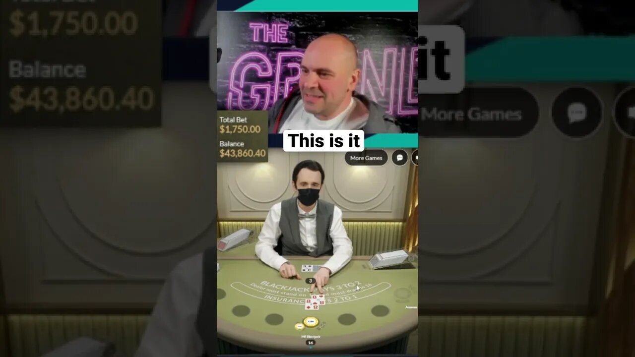 Split for $50,000 blackjack