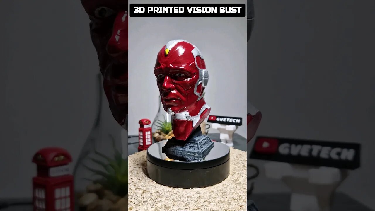 Bringing the Marvel Avenger - Vision to Life with 3D Printing #shorts #3dprinting #avengers #vision