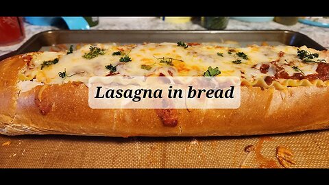 Lasagna in bread #lasanga #bread