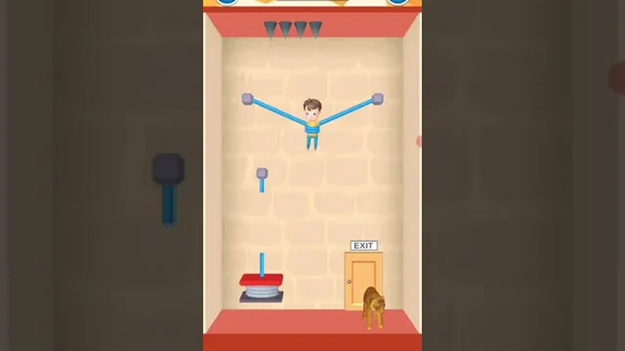 rescue cut rope puzzle 😎 #shorts