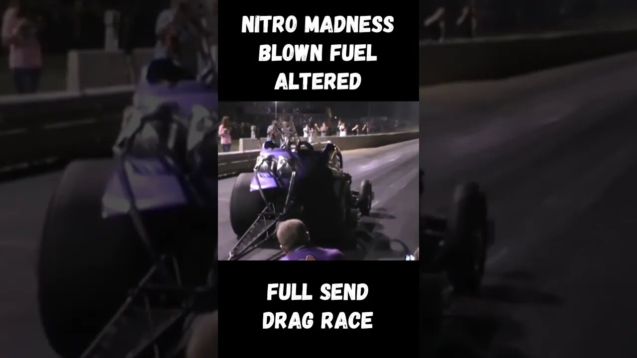 Nitro Madness Nostalgia Blown Fuel Altered Full Send Drag Racing Launch! #shorts