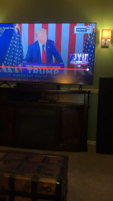 Media playing with the Trump feed