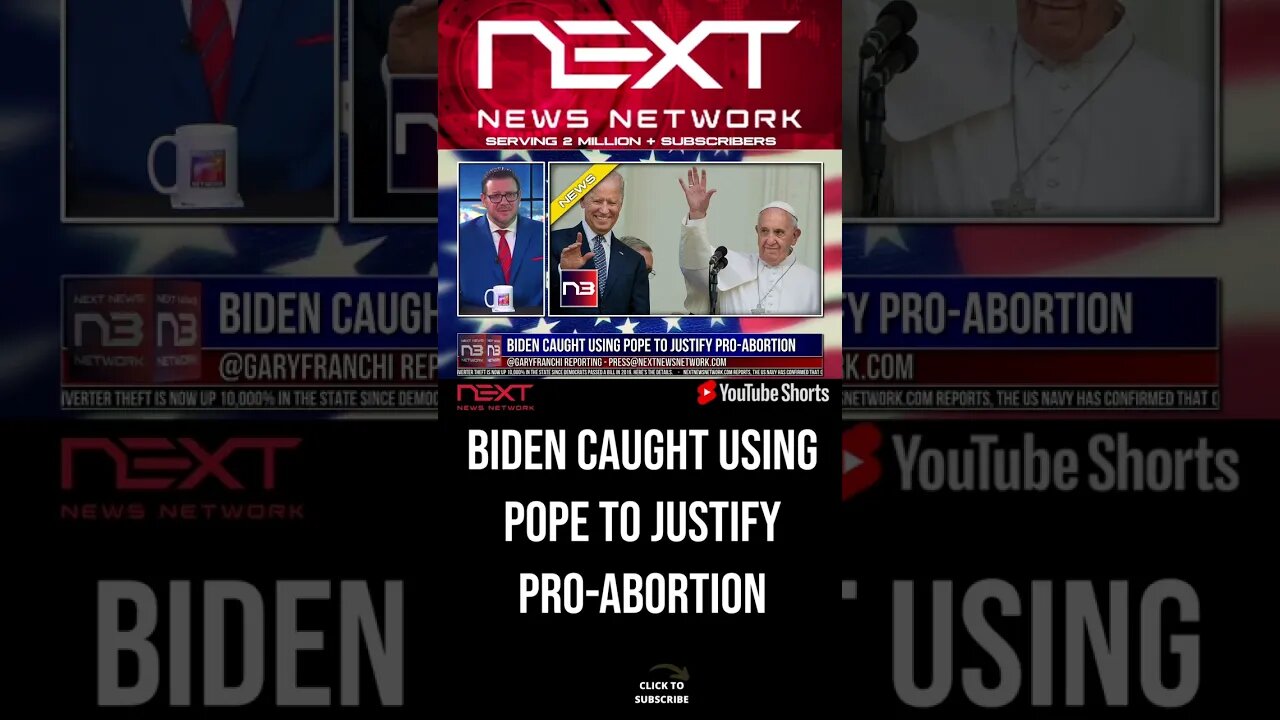 Biden Caught Using Pope to Justify Pro-Abortion #shorts