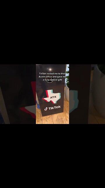 TikTok gave me a gift at their Austin office