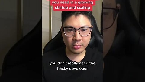 What type of developer do you need in a growing startup and scaling?