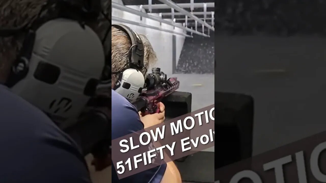 Slo-Mo-Muzzle-Flash. 51Fifty Evolve-15 Rifle w/Optimum Parts Co Scope Mount &Swampfox Optics