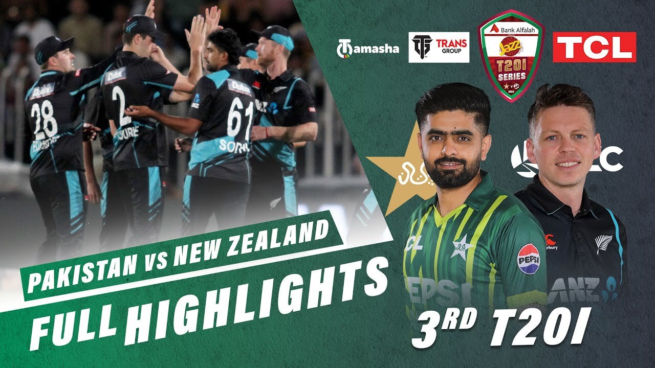 Full Highlights | Pakistan vs New Zealand | 3rd T20I 2024 | PCB | Mega Sports cricket