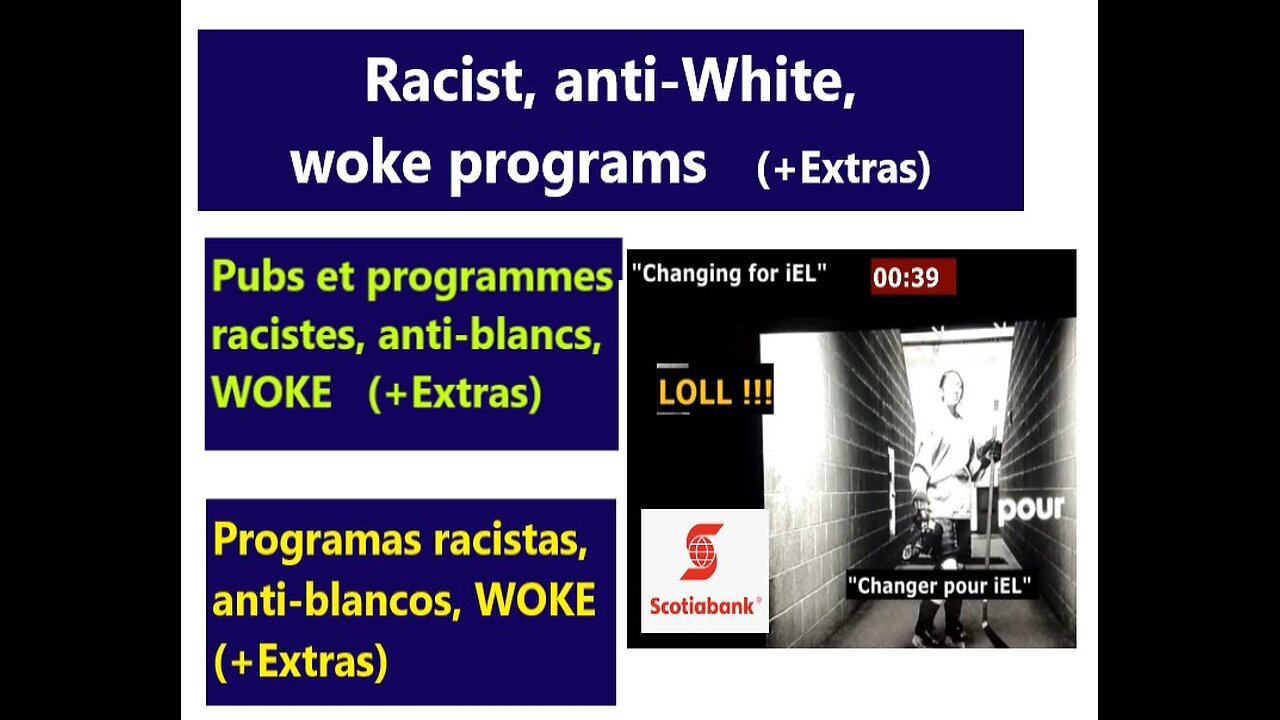 (Fra_En-Es) Anti-White ads/shows _ Pubs et autres, racistes anti-blancs