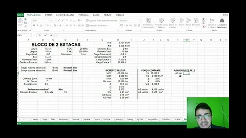 Estribos horizontais em blocos Engenheiro Estrutural