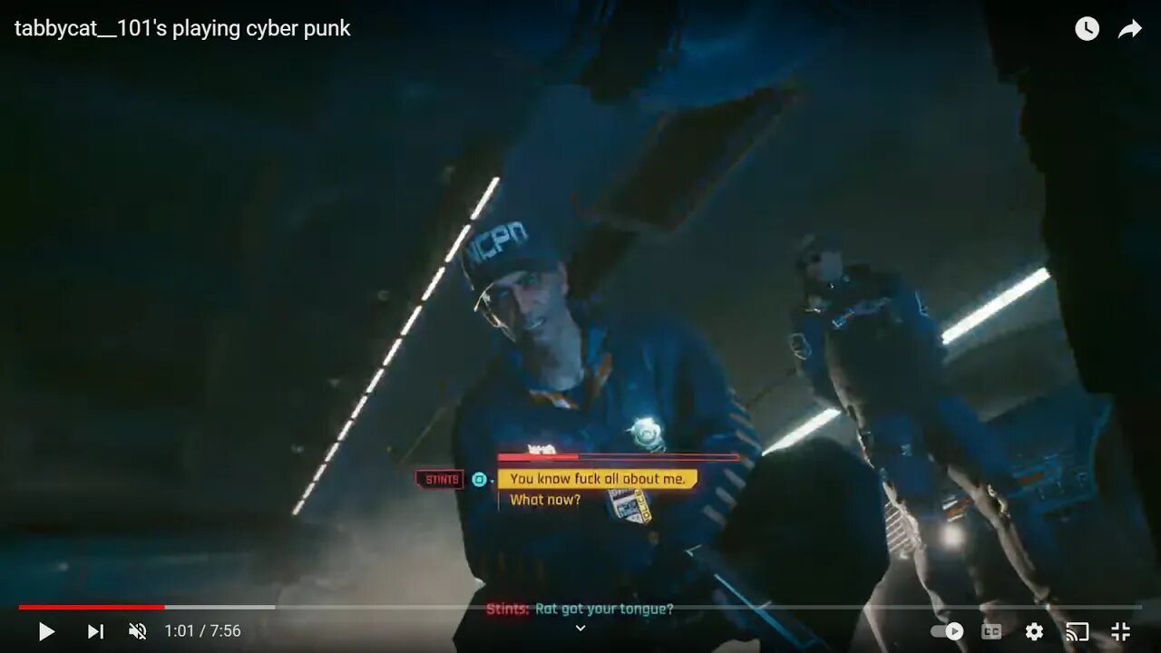 tabbycat__101's playing cyber punk, things never go as planed.