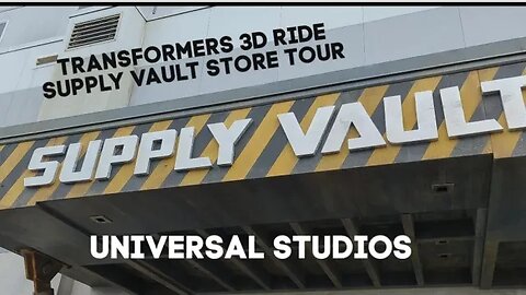 My Trip To The Transformers 3D Ride Supply Vault Store Universal Studios Orlando Fla - Rodimusbill